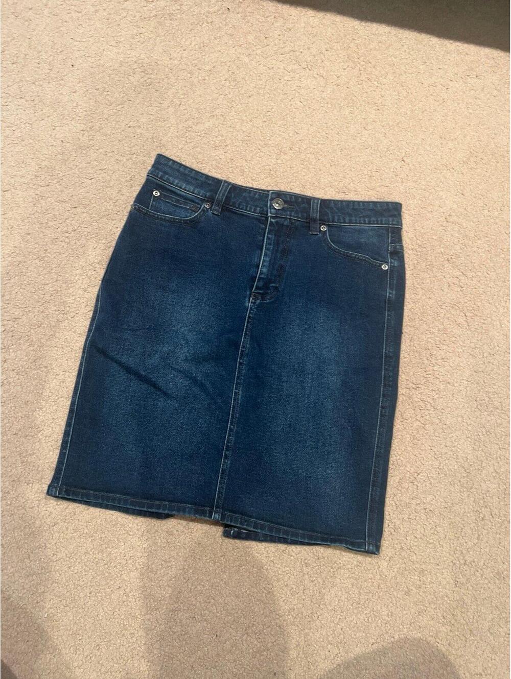 Denim mini skirt